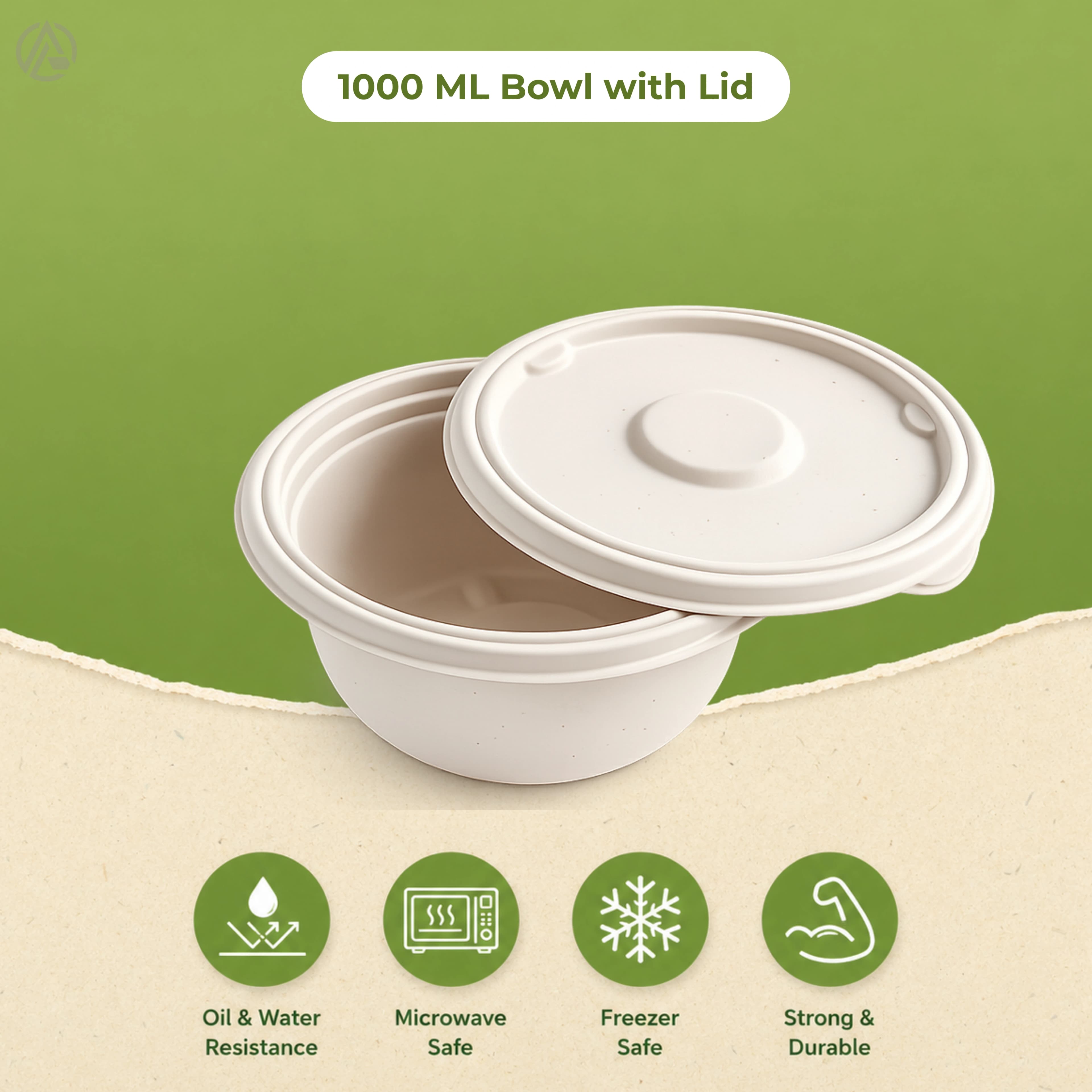 1000 ML Bowl with Lid