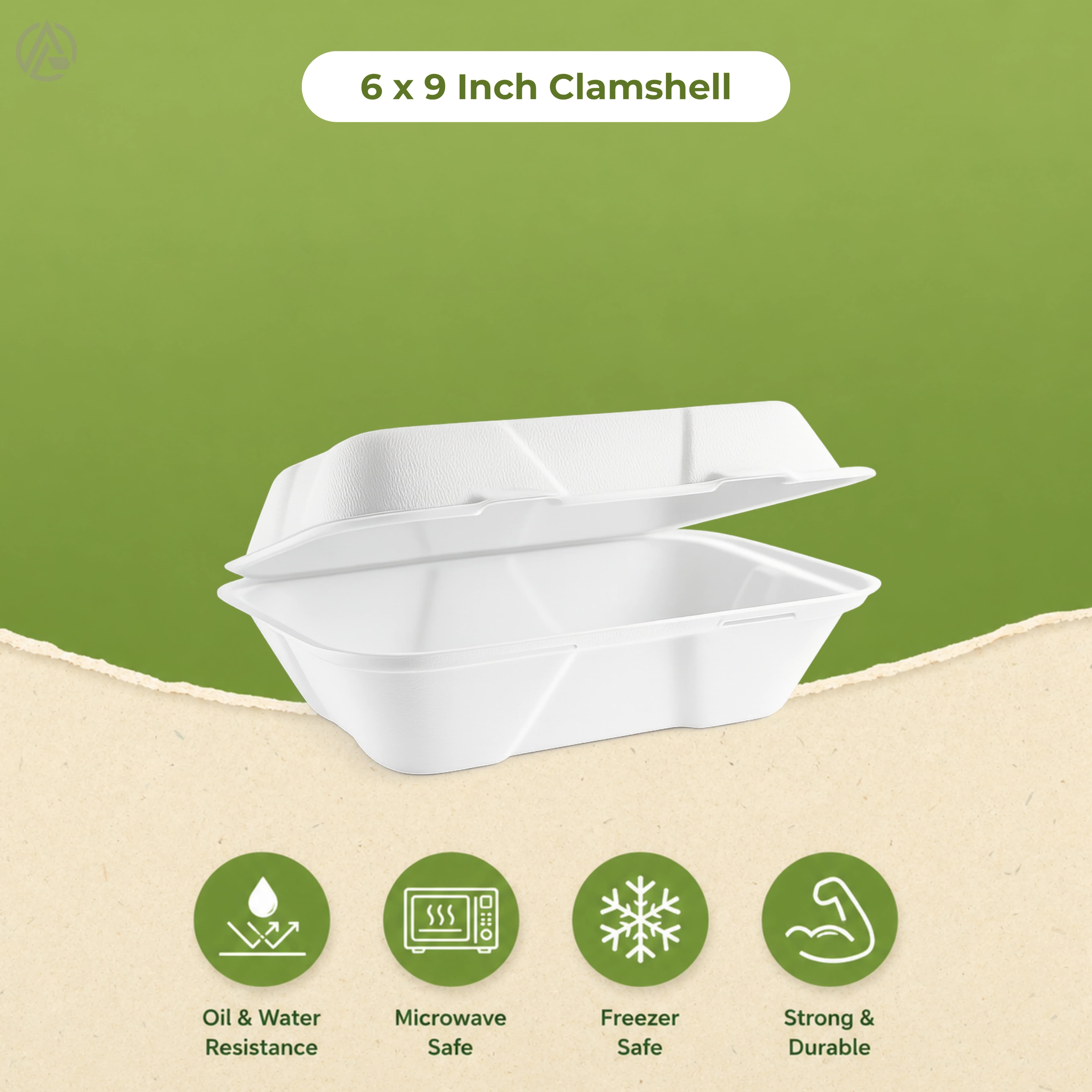 6x9 Inch Clamshell
