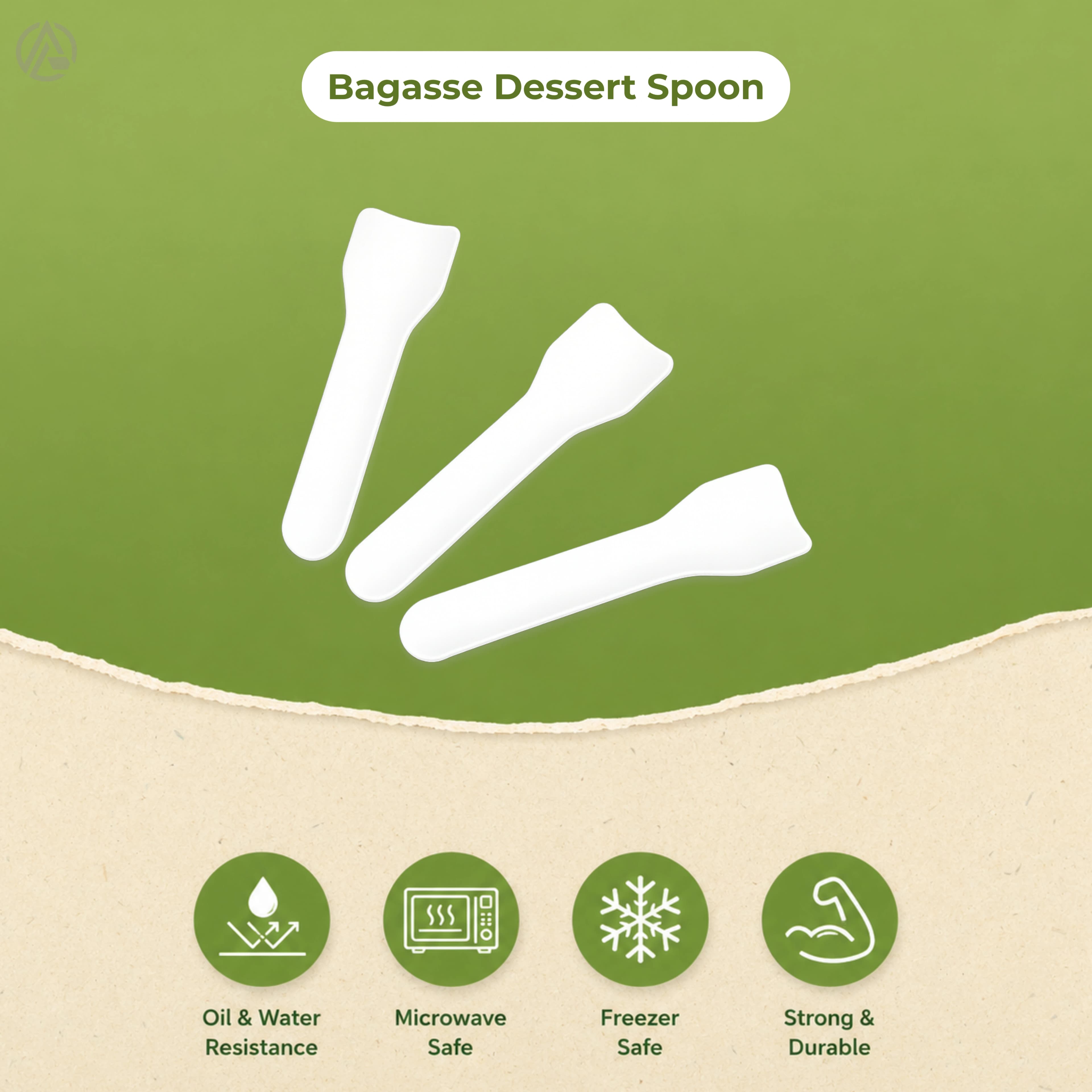 Bagasse Dessert Spoon